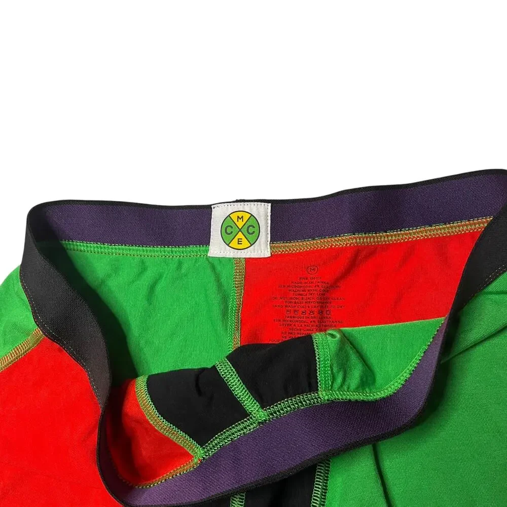 MeUndies X Cross Colours Collab Color Block Trunk Underwear Size Medium
